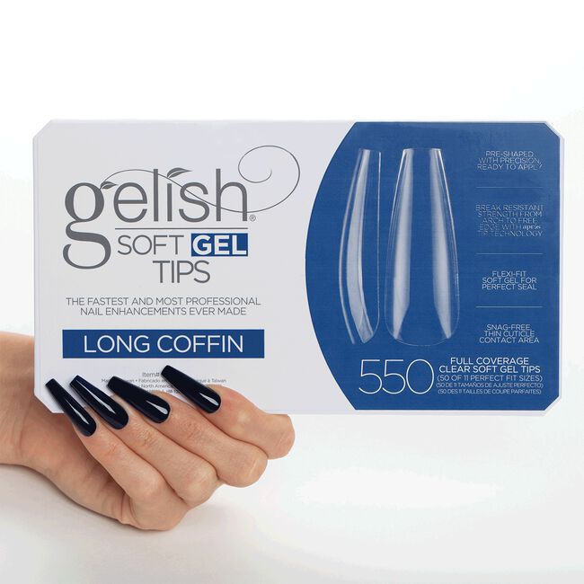 Long Coffin Soft Gel Tips