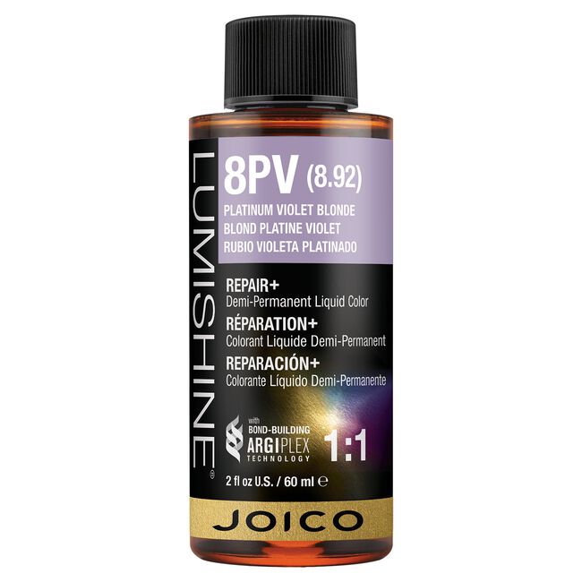 8PV Platinum Violet Blonde LumiShine Demi-Permanent Liquid Hair Color