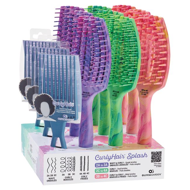 CurlyHair Splash Brush Display