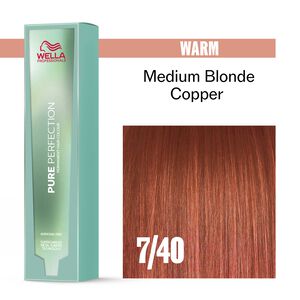 7/40 Warm Medium Blonde Pure Perfection Permanent Hair Color