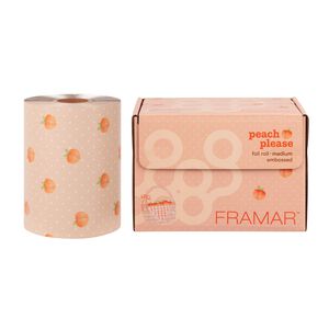 Peach Please Embossed Roll
