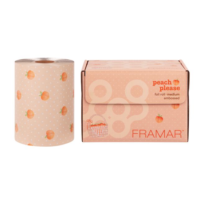 Peach Please Embossed Roll