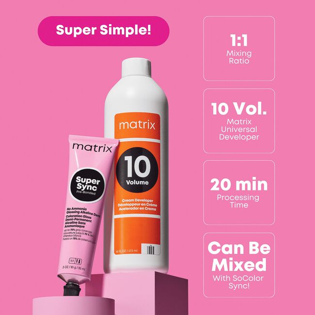 1A Ash Reflect Super Sync Pre-Bonded Alkaline Demi-Permanent Hair Color