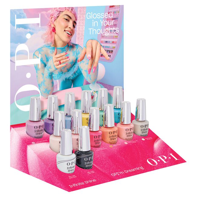 OPI'm Dreaming Infinite Shine Chipboard Display