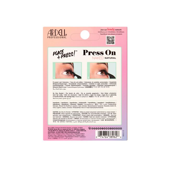 Press On Underlash Extensions Naked Natural