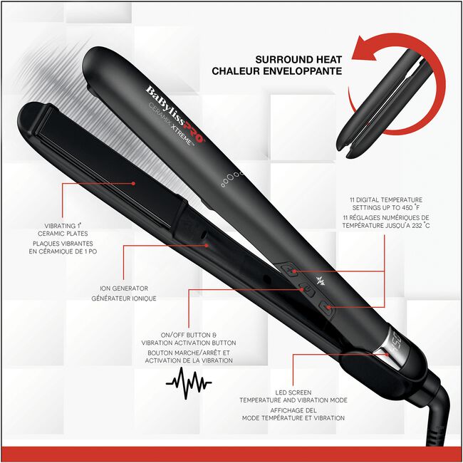 Ceramix Xtreme 1" Vibrating Ceramic Flat Iron