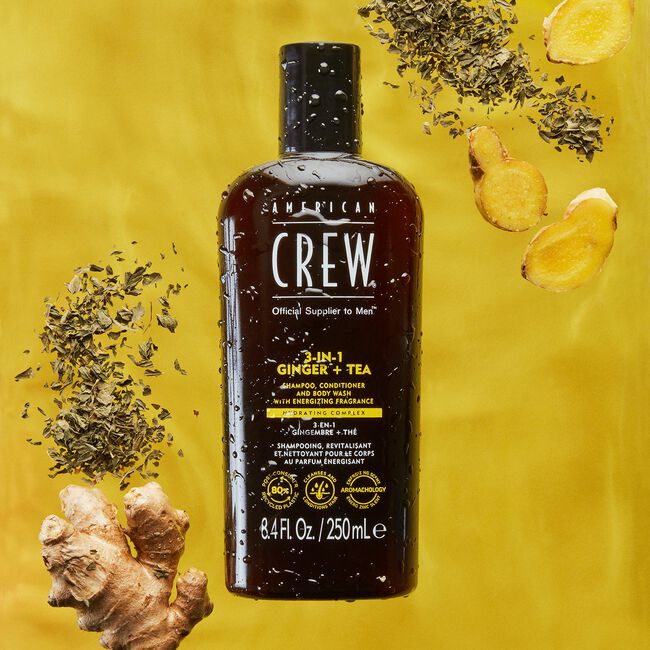 3-In-1 Ginger + Tea Shampoo, Conditioner and Body Wash