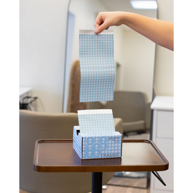 Blue Gingham Pop-Up Foil