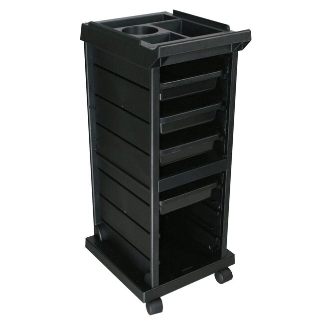 KD Black Salon Trolley Cart
