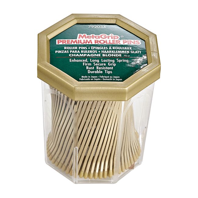 Metagrip Premium Champagne Blonde Roller Pin - 70 Count