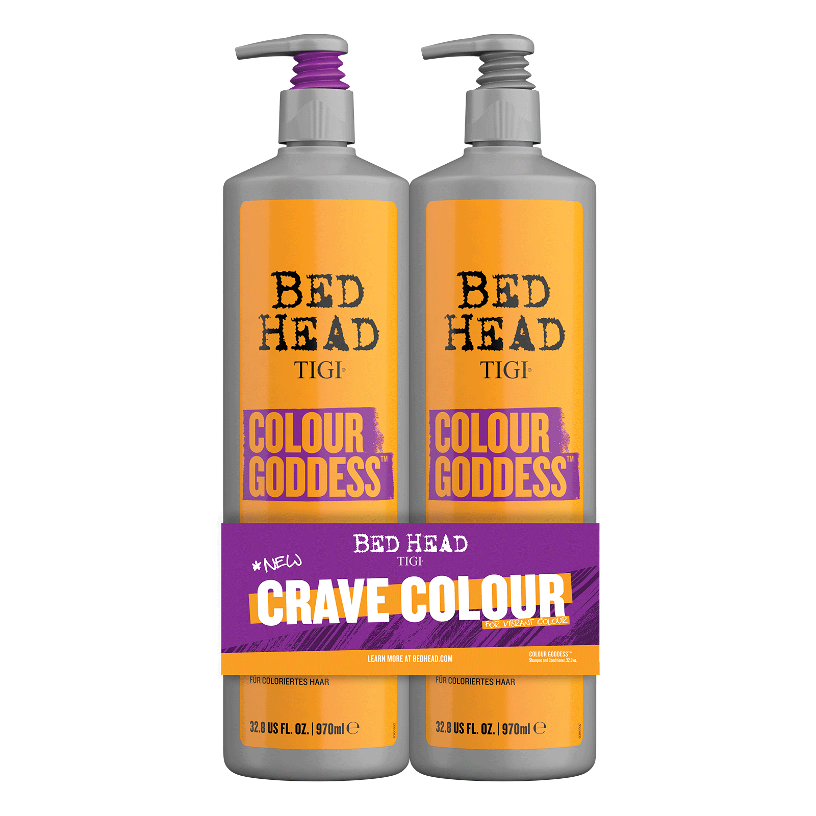 TIGI Bed Head Colour Goddess Duo Pack – 400 Ml Shampoo + 200 Ml Conditioner Für Farbiges Haar