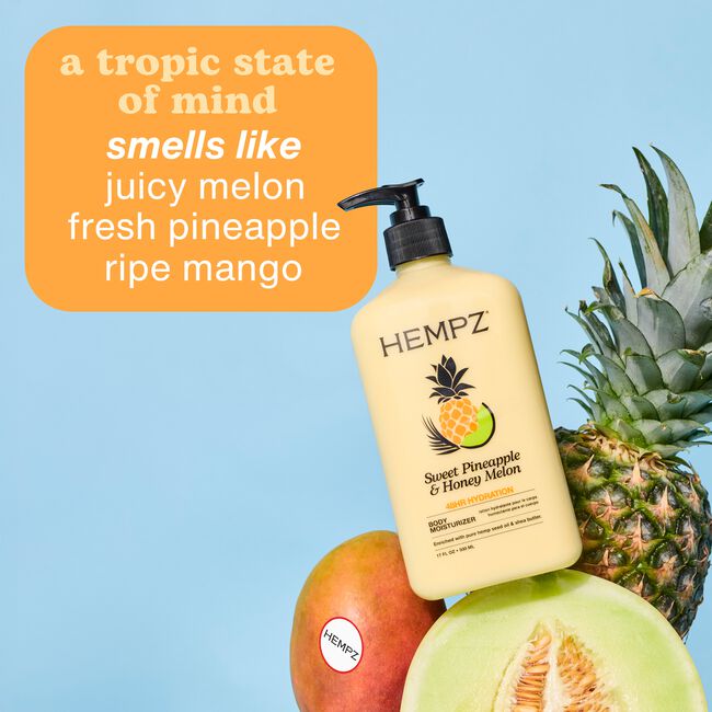 Sweet Pineapple and Honey Melon Herbal Body Moisturizer
