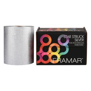 Star Struck Silver Medium Embossed Roll