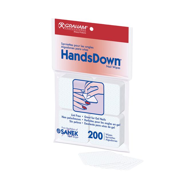 Handsdown 42800 Nail Wipes 2" x 2" (200 wipes per bag)