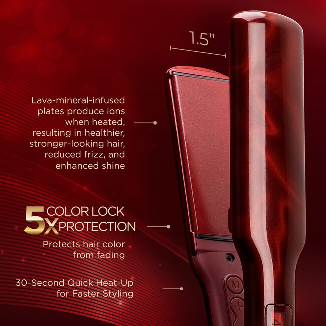 Ruby Lava 1 Inch Flat Iron