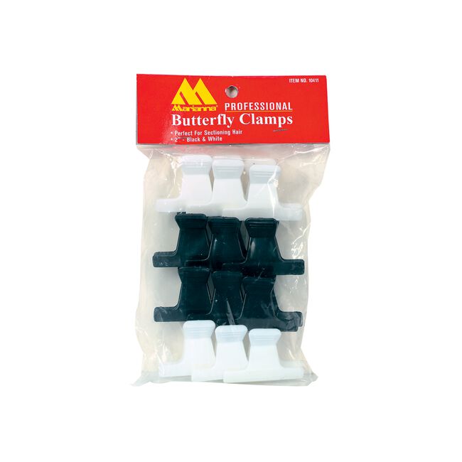 Black/White Butterfly Jaw Clamps  - 2 Inch