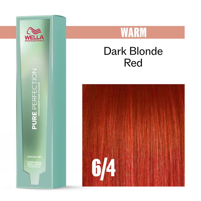 6/4 Warm Dark Blonde Red Pure Perfection Permanent Hair Color