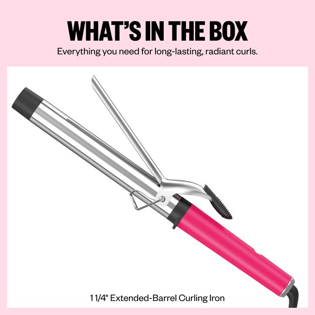 Limited Edition Pink Nano Titanium 1.25 Inch XL Barrel Curling Iron