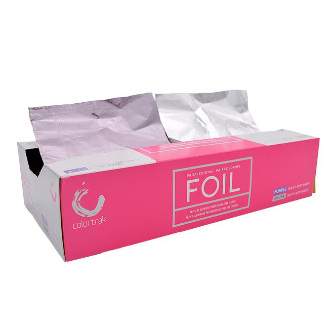 Foil Double Pop-Up Box-Silver/Purple