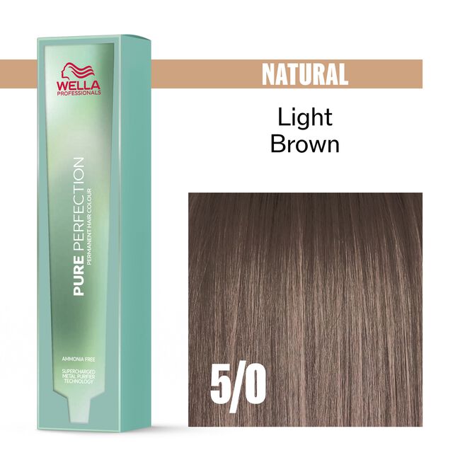 5/0 Natural Light Brown Pure Perfection Permanent Hair Color