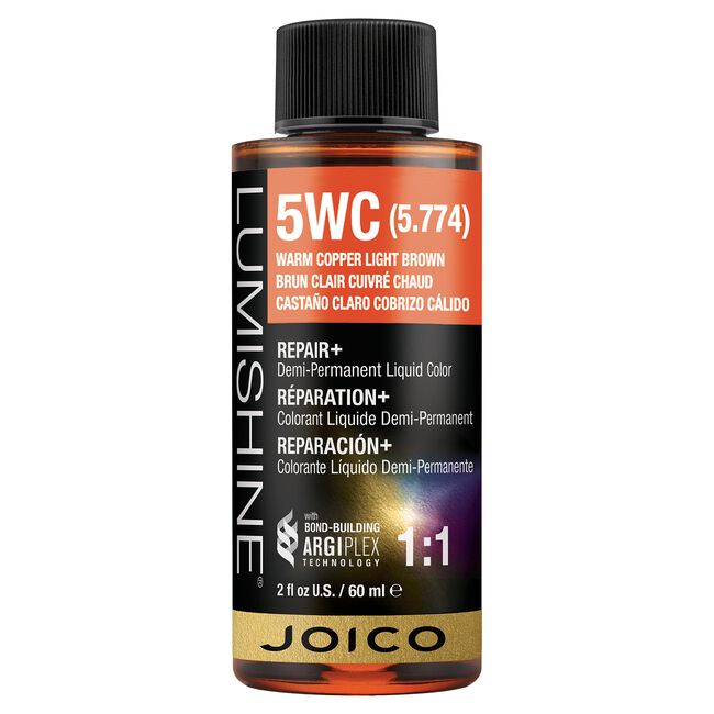 5WC Warm Copper Light Brown Demi-Permanent Liquid Hair Color