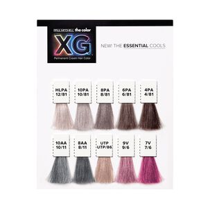 The Color XG The Essential Cools Swatch Card