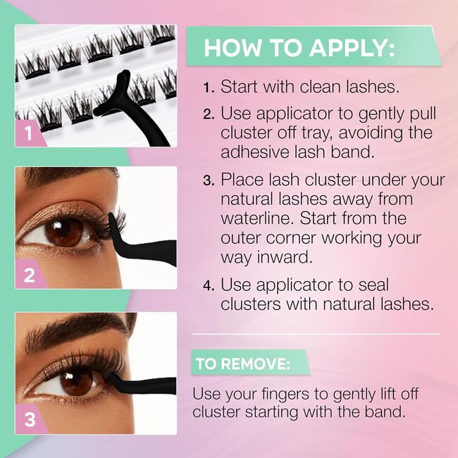 Press On Underlash Extensions Naked Natural
