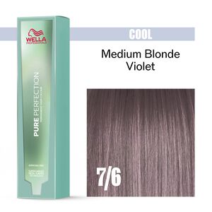 7/6 Cool Medium Blonde Violet Pure Perfection Permanent Hair Color