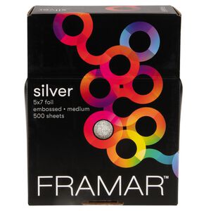 5x7 Pre-Cut Embossed Medium Silver - 500 Sheets