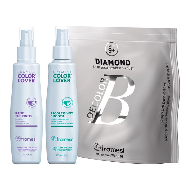 Decolor B Diamond Powder Bleach, Root Lifter,Smoothing Spray