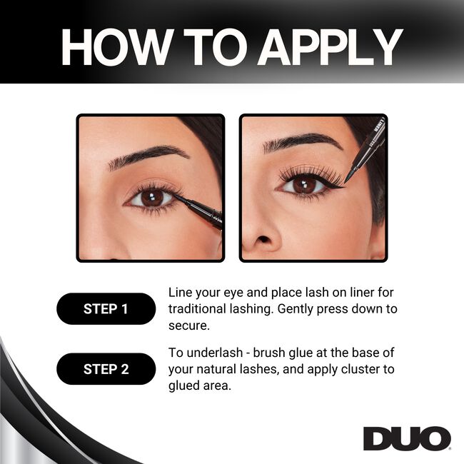 Black Duo Over & Under Glue Liner