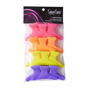 Butterfly Clamp Neon - 12 Count