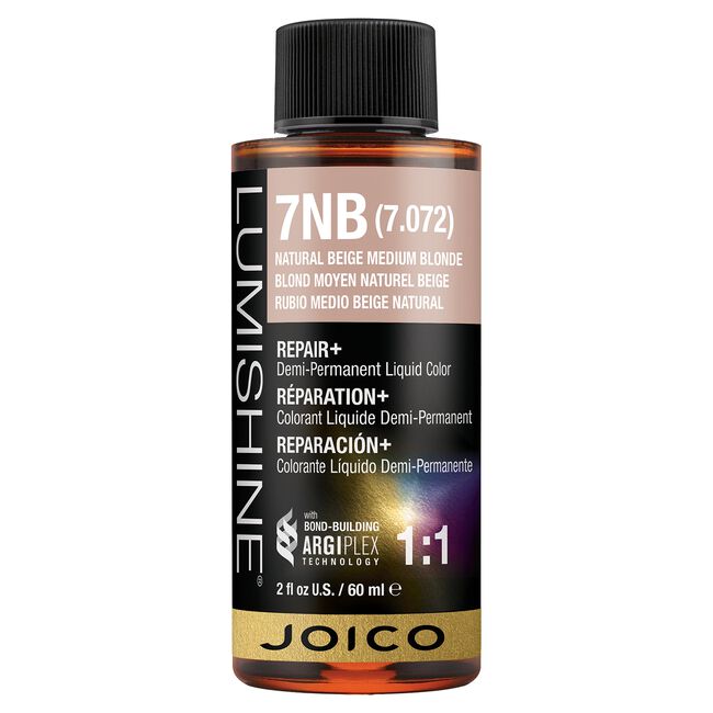 7NB Natural Beige Medium Blonde Demi-Permanent Liquid Hair Color