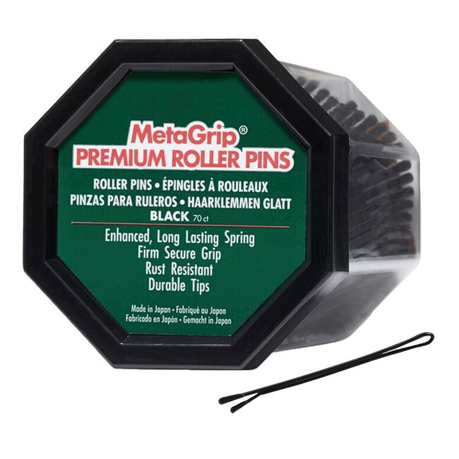 Metagrip Premium Black Roller Pins- 70 Count