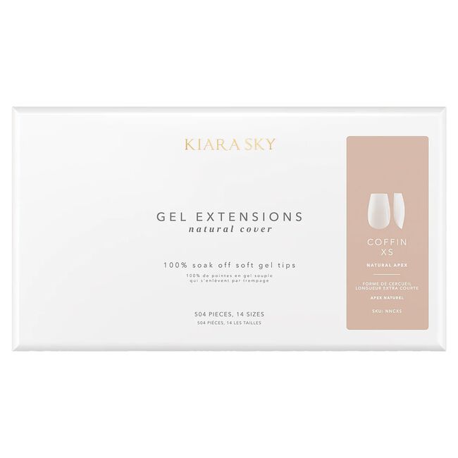 Coffin Natural Cover Gel Extensions