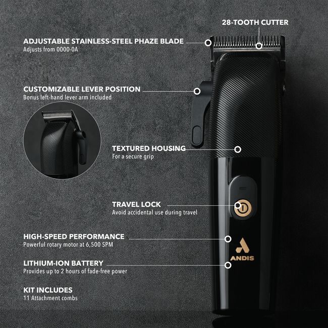 Black Envy II Cord/Cordless Clipper