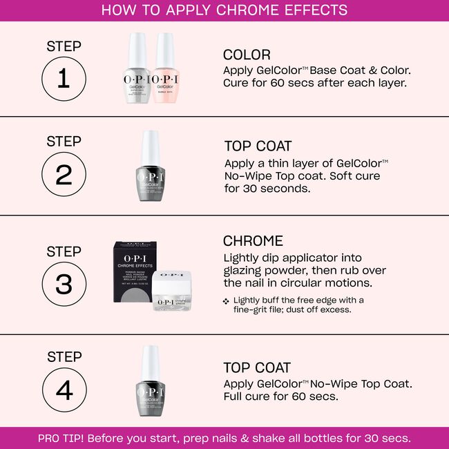 Pearl Pressure Chrome Effects Mirror-Shine Nail Powder