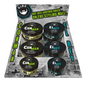Con Man Hair Pudding & El Ray Styling Jam Display