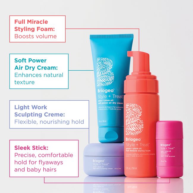 Style + Treat Yuzu + Plum Oil Full Miracle Styling Foam