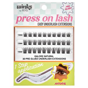 Winks Press on 30 pc Natural + Applicator