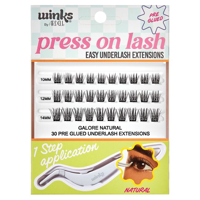 Winks Press on 30 pc Natural + Applicator