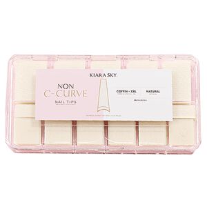 Coffin Natural Non C-Curve Nail Tips XXL