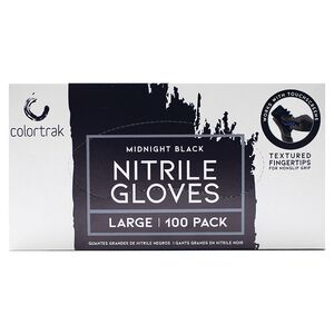 Large Midnight Black Nitrile Gloves