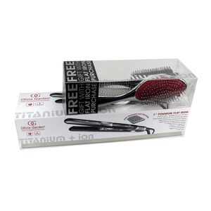 Professional Titanium+Ion Flat Iron with Free Gift
