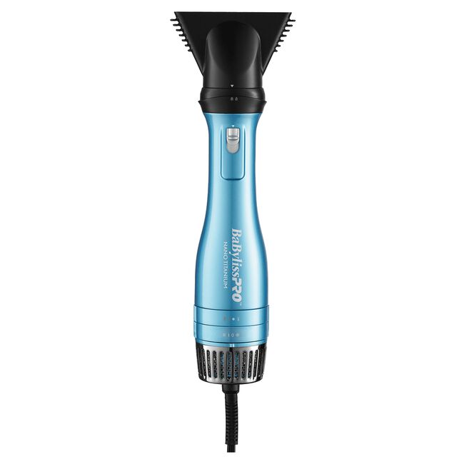 Blue Nano Titanium Detachable 3-in-1 Hot Air Brush & Dryer