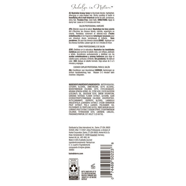 Lavender Blonde Toning Conditioner