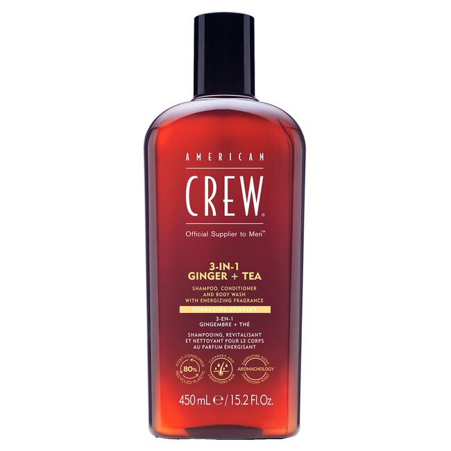 3-In-1 Ginger + Tea Shampoo, Conditioner and Body Wash