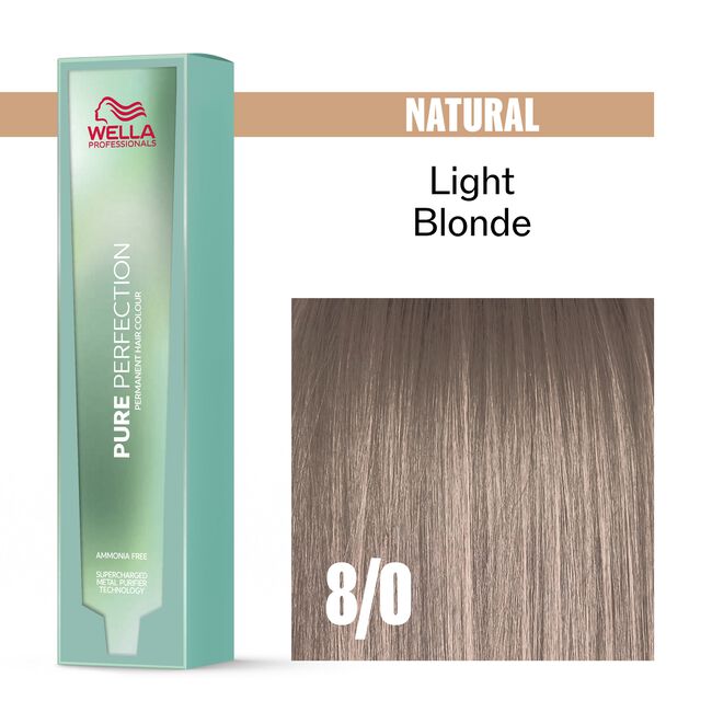 8/0 Natural Light Blonde Pure Perfection Permanent Hair Color