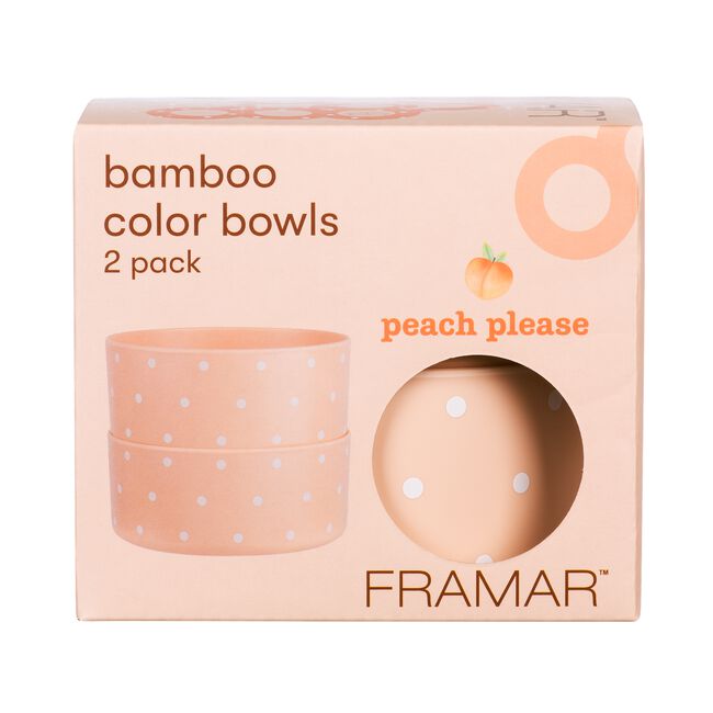 Peach Please Bamboo Bowls