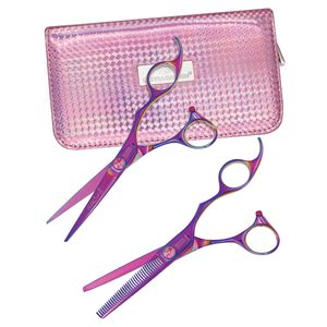 SilkCut Pink 6.5 Inch Shear & Thinner BCA Case